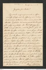 Nachlass Franz Steindachner, Brief von Franz Maurin an Franz Steindachner (04.02.1884), Inv.Nr. 331.01, Seite 1
